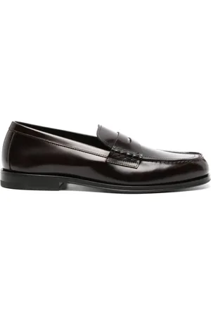Henderson Baracco leather penny loafers - Black