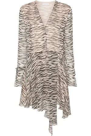 Patrizia Pepe Tiger-print midi dress