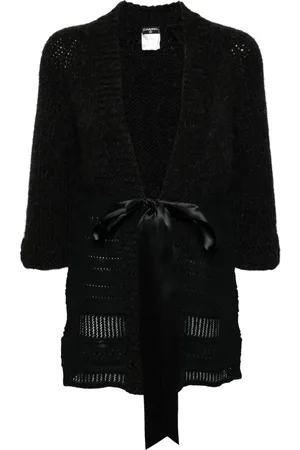 CHANEL 2007 tied-front three-quarter sleeves cardigan