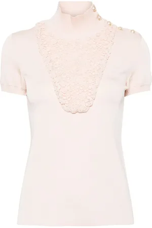 CHANEL 2000s panelled knitted top