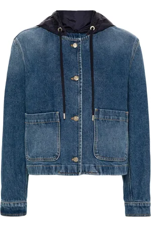 Moncler Lampusa denim hooded jacket