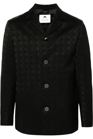 Marine Serre Moon Diamant-jacquard blazer
