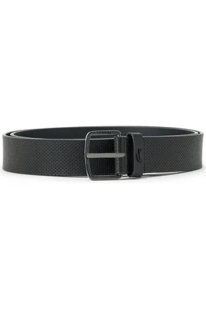 Lacoste Logo-engraved leather belt