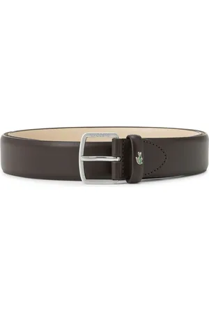 Lacoste Logo-engraved leather belt