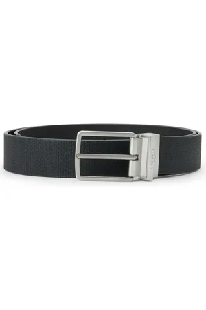 Lacoste Logo-engraved leather belt