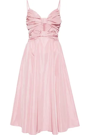 Staud Dayanara bow-embellished midi dress