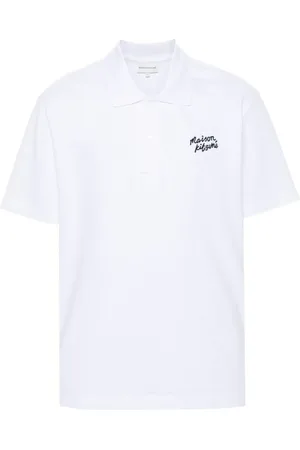 Maison Kitsuné Handwriting cotton polo shirt