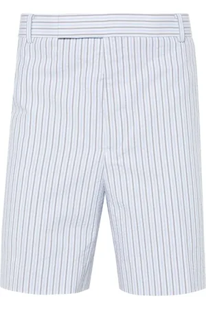 Thom Browne Striped seersucker cotton shorts
