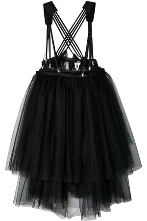 NOIR KEI NINOMIYA Harness-fastened tulle skirt