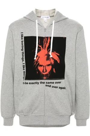 Comme des Garçons Graphic-print zipped hoodie