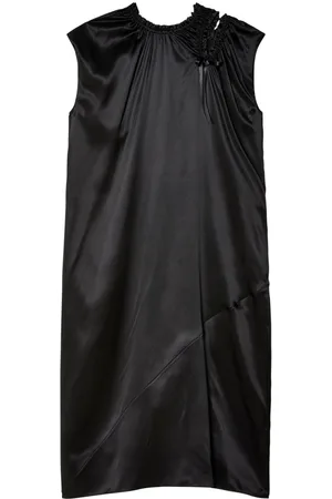 Simone Rocha Ruched silk midi dress
