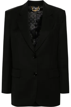Elisabetta Franchi Single-breasted virgin wool blazer