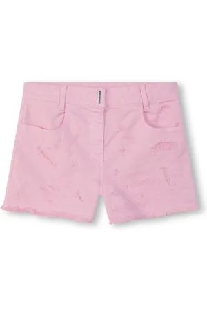 Givenchy 4G-plaque distressed-effect shorts
