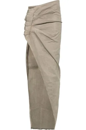 Rick Owens Edfu asymmetric maxi skirt