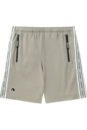 Izzue Logo-tape track shorts