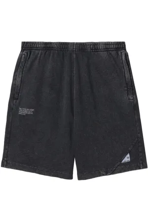 Izzue Logo-patch cotton shorts
