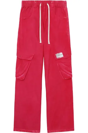 Izzue Drawstring cotton cargo trousers