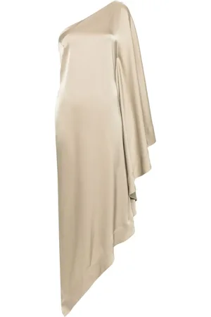 ALEXANDRE VAUTHIER Asymmetric satin midi dress