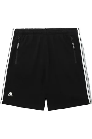 Izzue Side-stripe logo-print shorts
