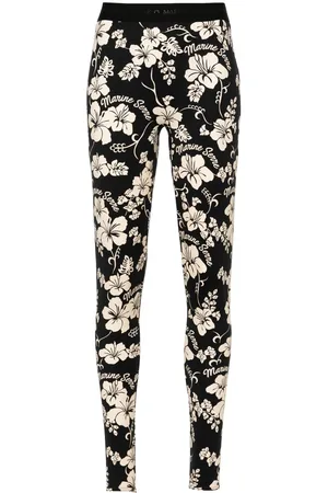 Marine Serre Regenerated floral-print leggings