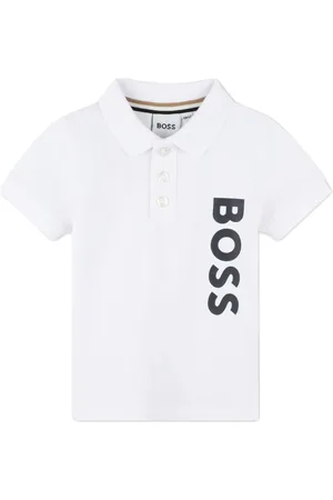 HUGO BOSS Logo-print cotton polo shirt