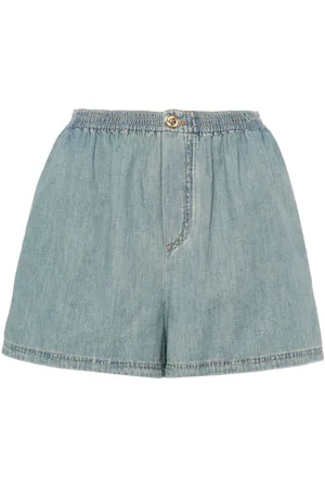 Moschino Faded-denim shorts