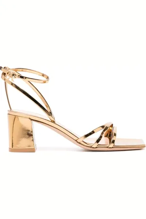 Gianvito Rossi Brielle 60mm mirrored leather sandals