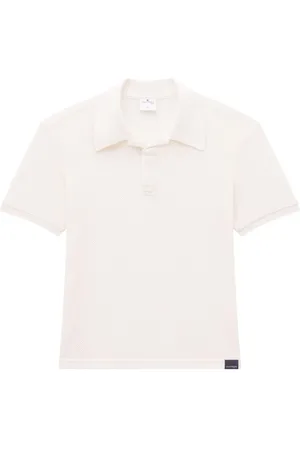 Courrèges AC logo-appliqué mesh polo shirt