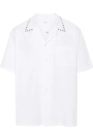 VALENTINO GARAVANI Rockstud-embellished bowling shirt