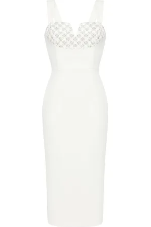 Rebecca Vallance Blanche midi dress
