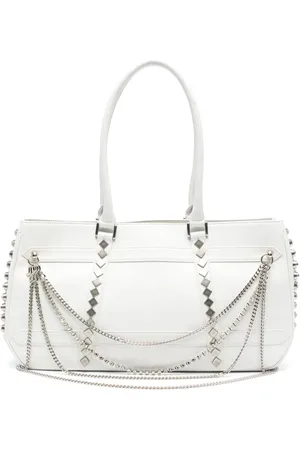 YOHJI YAMAMOTO Chain-detail leather shoulder bag