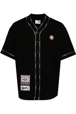A Bathing Ape Logo-trim shirt