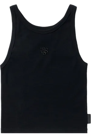 Izzue Monogram-embroidered cotton tank top