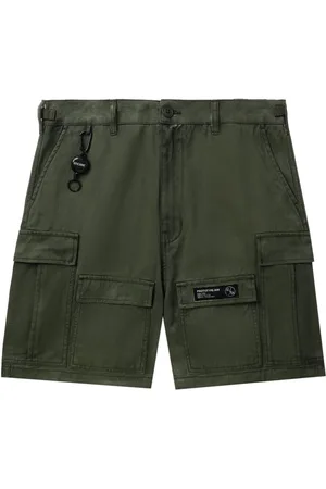 Izzue Mid-rise cotton cargo shorts