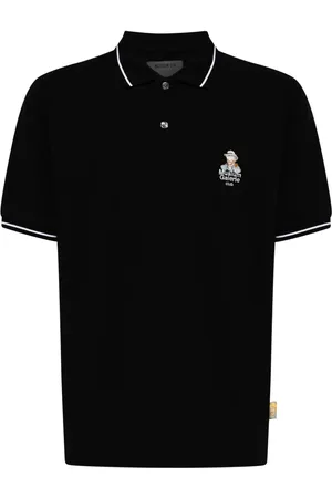 Musium Div. Logo-embroidered cotton polo shirt