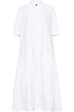 Jil Sander Drop-waist cotton shirtdress