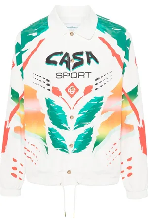 Casablanca PRINTED NYLON MENS PRINTED COACH JACKET CASA MOTO