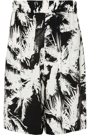 LANEUS Abstract-print shorts