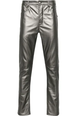 Rick Owens Leather tapered trousers