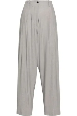 Quira Pleat-detail wide-leg trousers