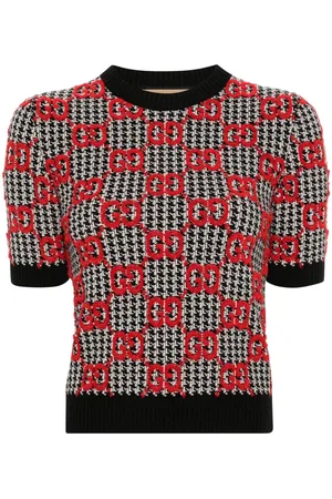 Gucci GG-jacquard wool top