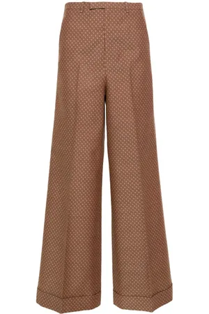 Tela pressed-crease wide-leg Trousers - Farfetch