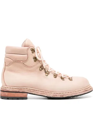 GUIDI Lace-up leather boots