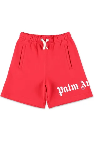 Palm Angels Logo-print cotton shorts