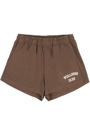 Sporty & Rich Disco Wellness Club-print shorts