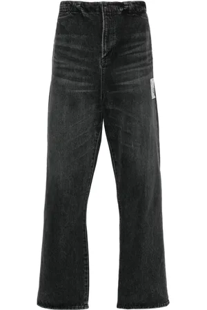 Maison Mihara Yasuhiro Logo-patch straight jeans