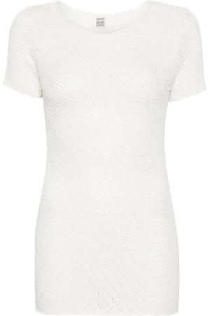 Totême Crochet short-sleeved top