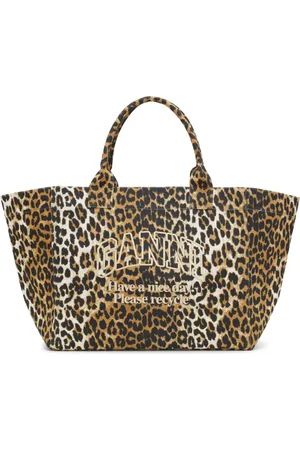 Ganni Oversized canvas tote bag