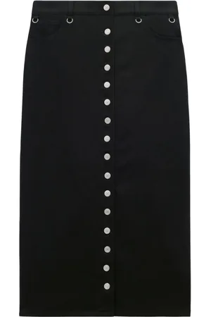 Courrèges Multiflex denim midi skirt