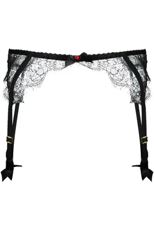 Agent Provocateur Lorna floral-lace suspenders